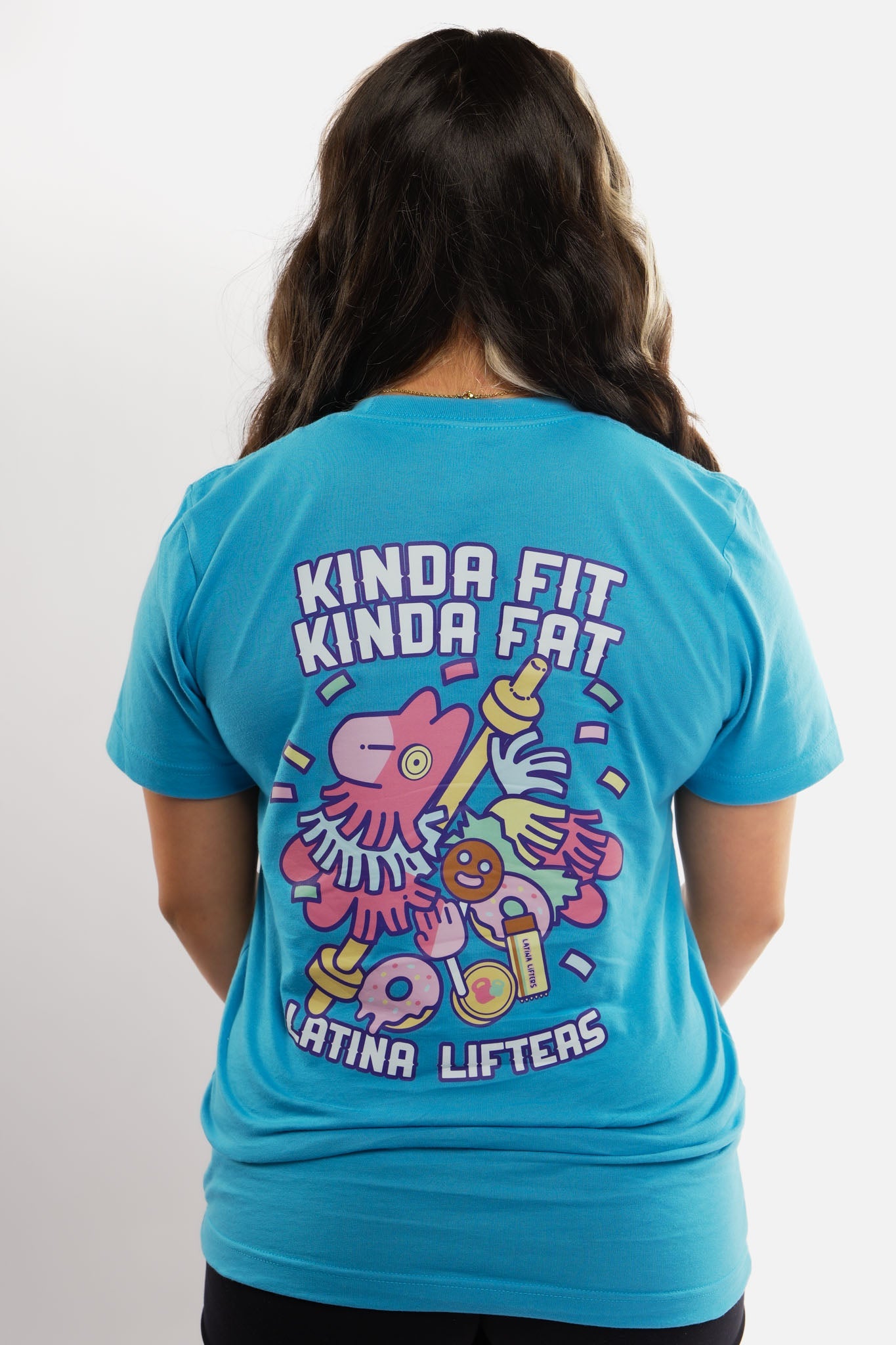 Kinda Fit Kinda Fat KFKF x Latina Lifters Los Dulces Tee (Blue)