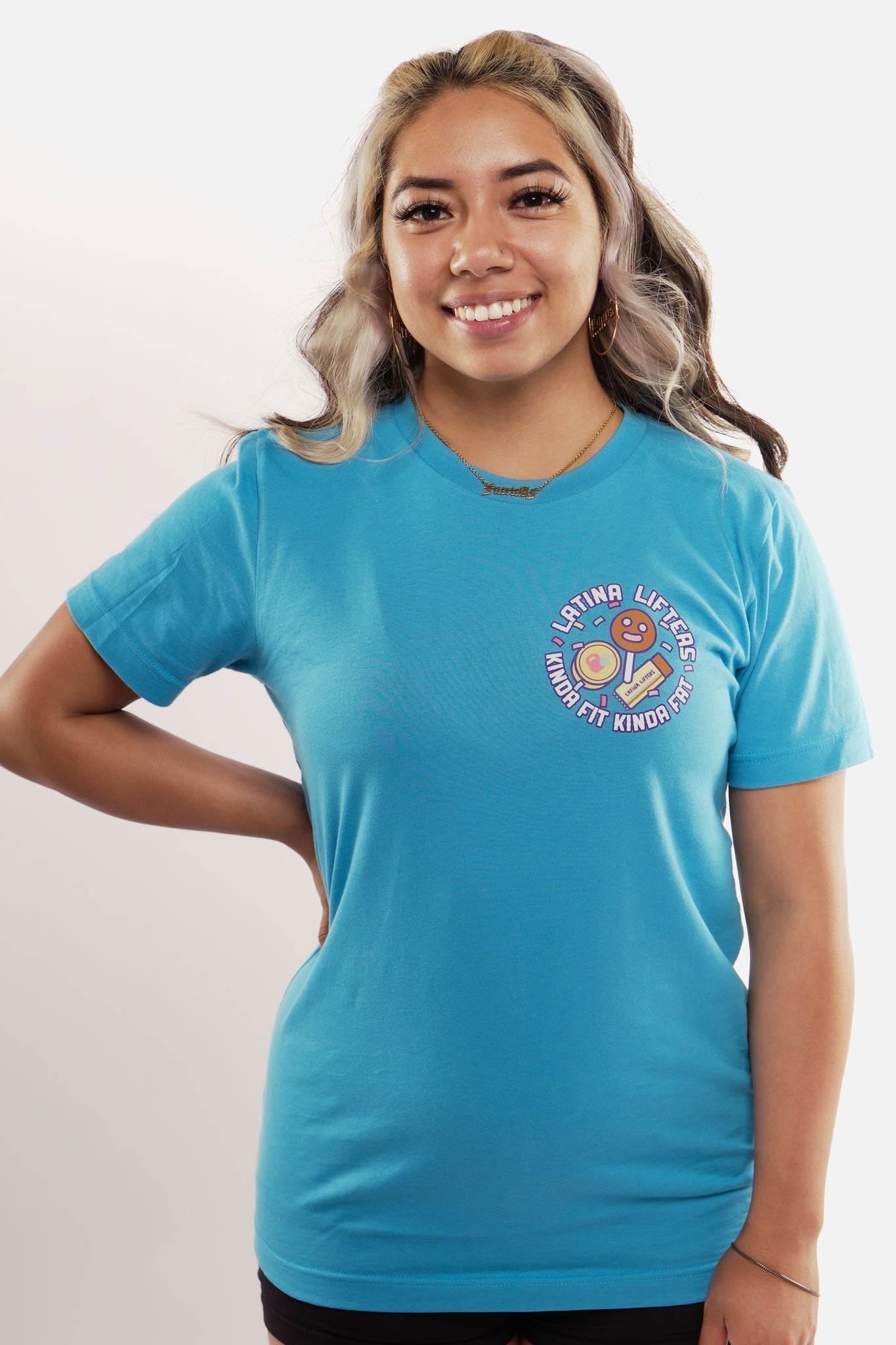 Kinda Fit Kinda Fat KFKF x Latina Lifters Los Dulces Tee (Blue)