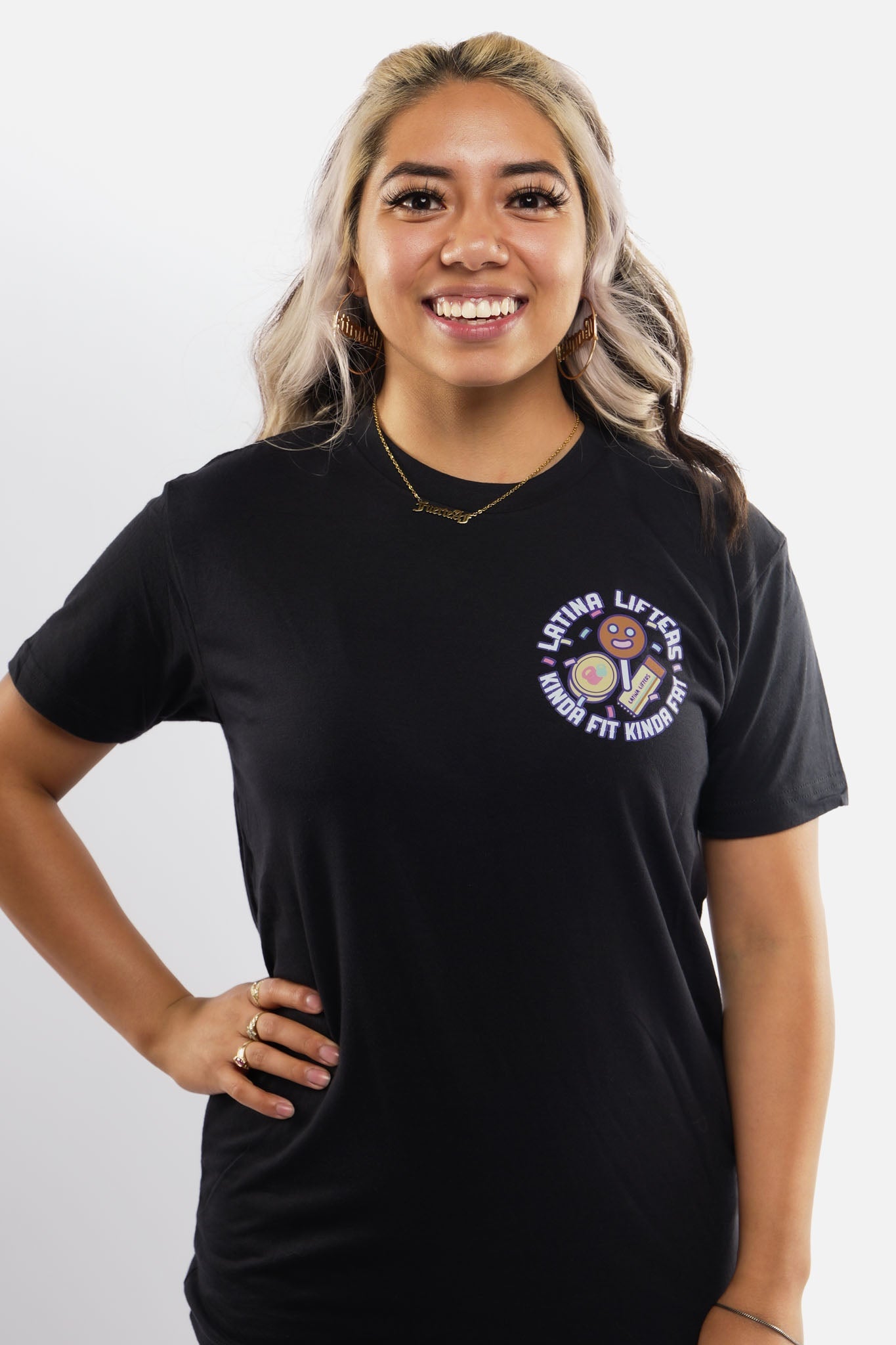 Kinda Fit Kinda Fat KFKF x Latina Lifters Los Dulces Tee (Black)