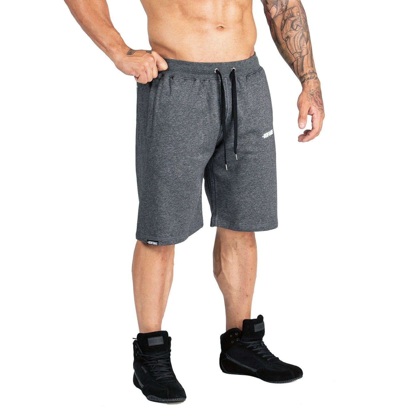 Iron Tanks Men's BFG Gym Shorts II (Carbon Grey)