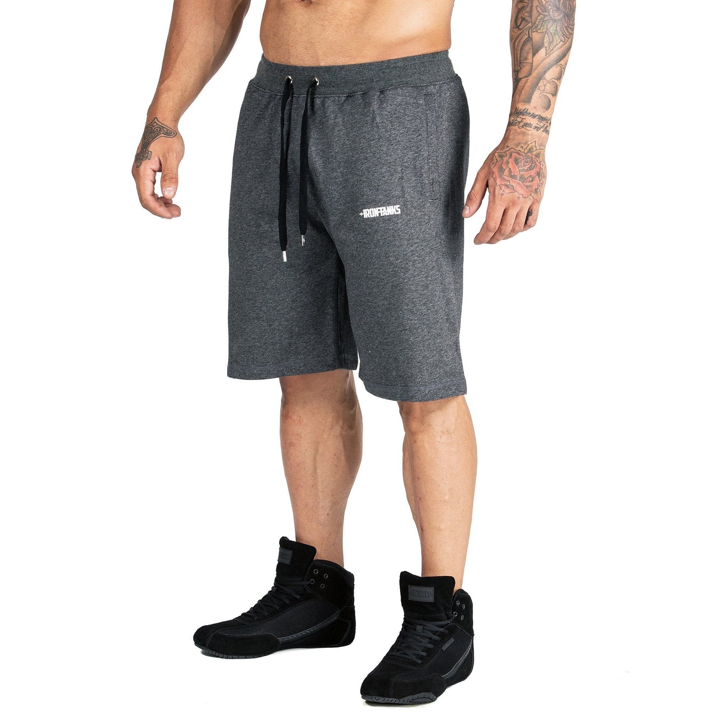 Iron Tanks Men's BFG Gym Shorts II (Carbon Grey)