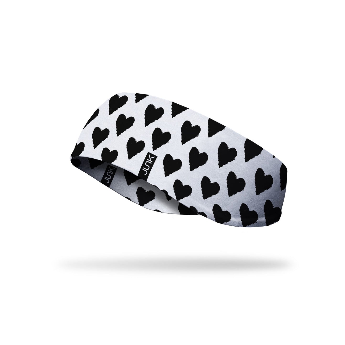 JUNK Black Heart Headband (Ear Warmer)