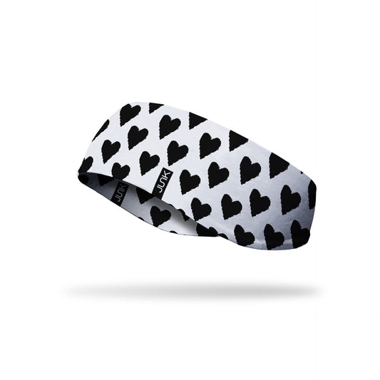 JUNK Black Heart Headband (Ear Warmer)