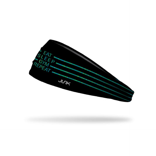 JUNK Eat Sleep Gym Repeat Headband (Big Bang Lite)