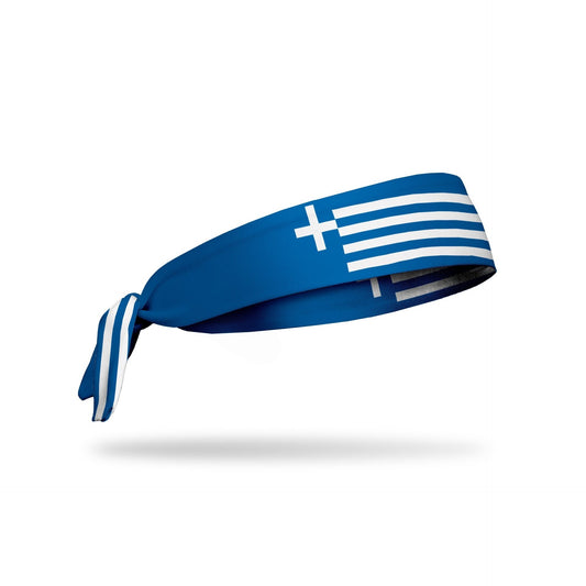 JUNK Greece Flag Headband (Flex Tie)