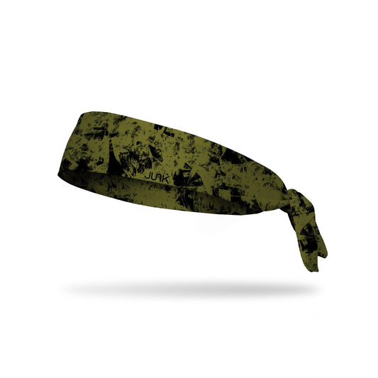JUNK Gridiron OD Green Headband (Flex Tie)