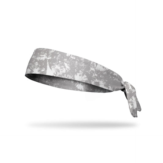 JUNK Gridiron White Grey Headband (Flex Tie)