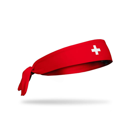 JUNK Switzerland Flag Headband (Flex Tie)