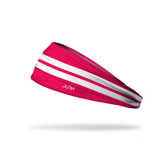 JUNK Varsity Stripe Hot Pink Headband (Big Bang Lite)