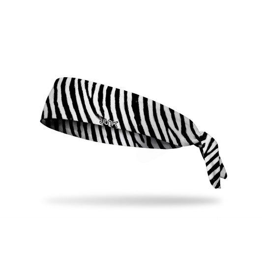 JUNK Zebra Pinstripe Headband (Flex Tie)
