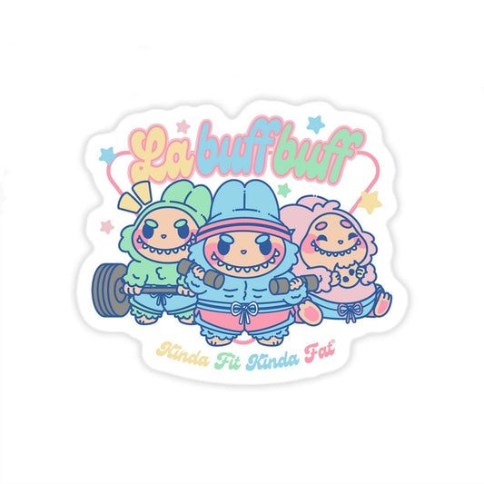 Kinda Fit Kinda Fat Labuffbuff Sticker
