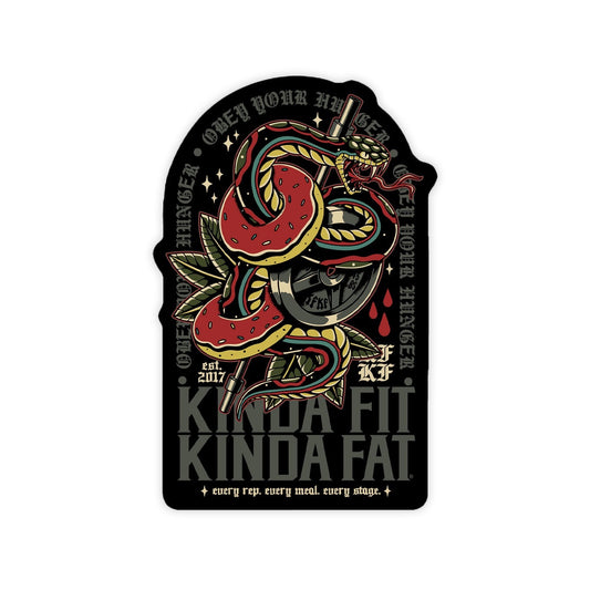Kinda Fit Kinda Fat Viper Grip Sticker