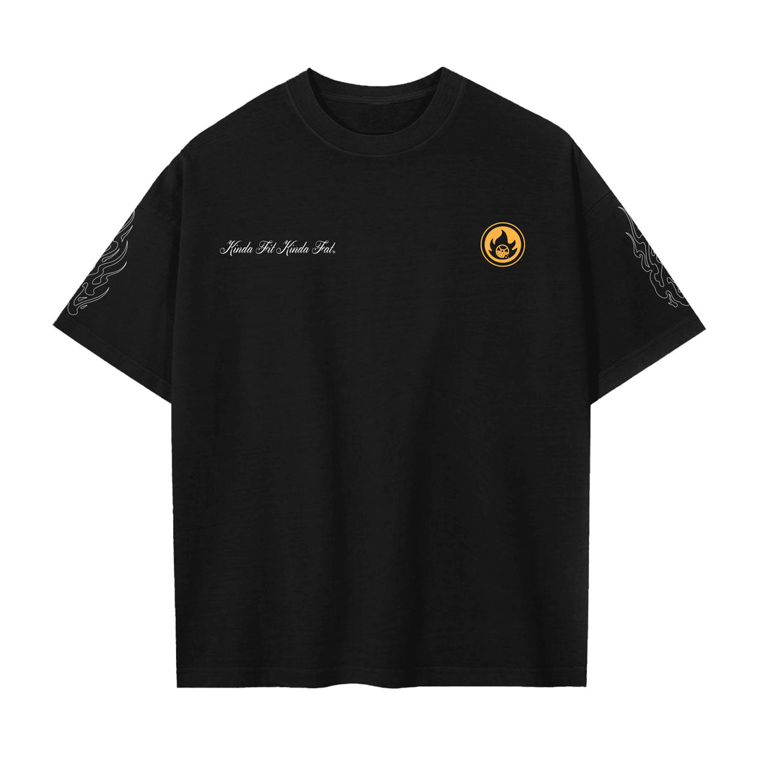 Kinda Fit Kinda Fat Charbeque Premium Oversized Tee