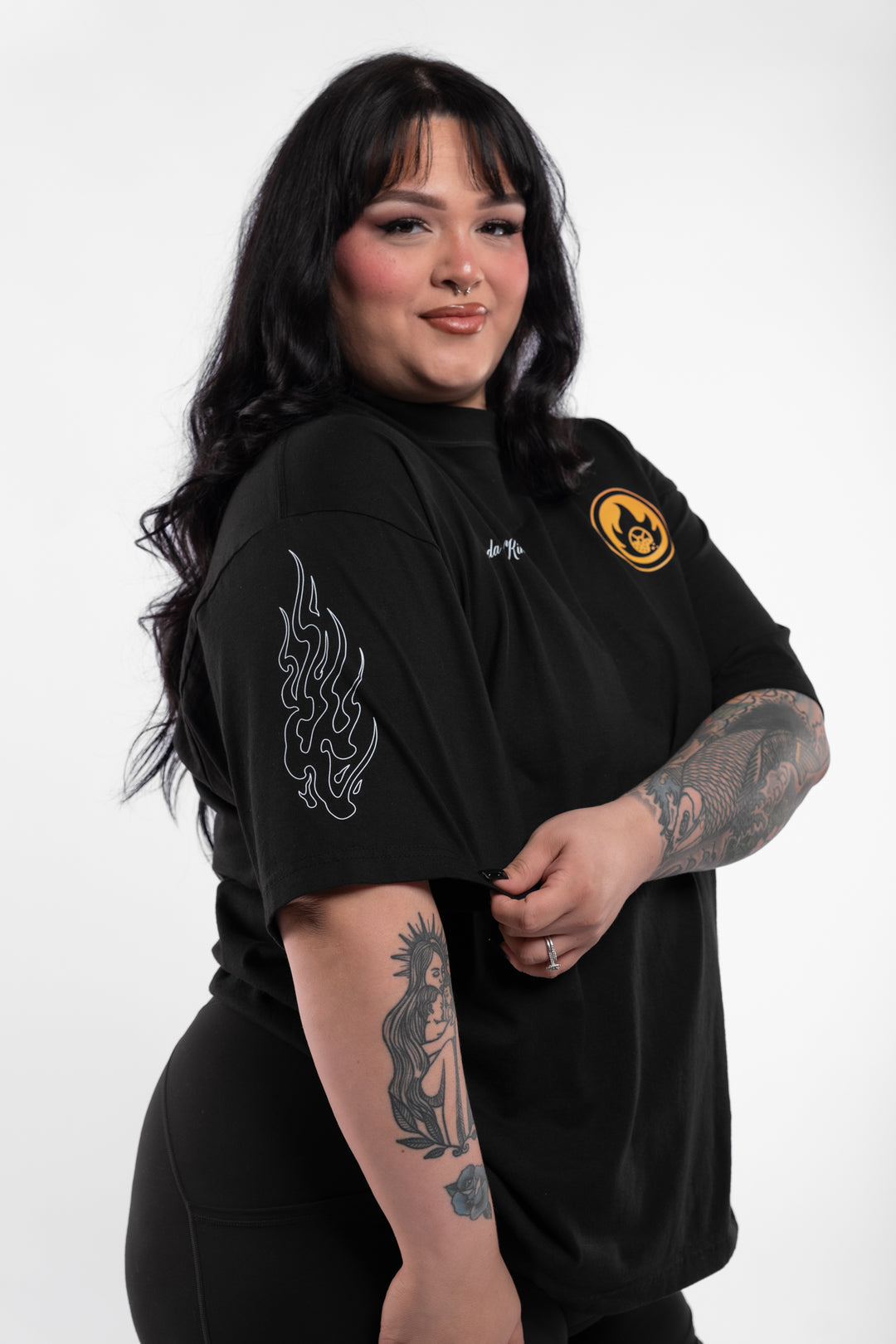 Kinda Fit Kinda Fat Charbeque Premium Oversized Tee