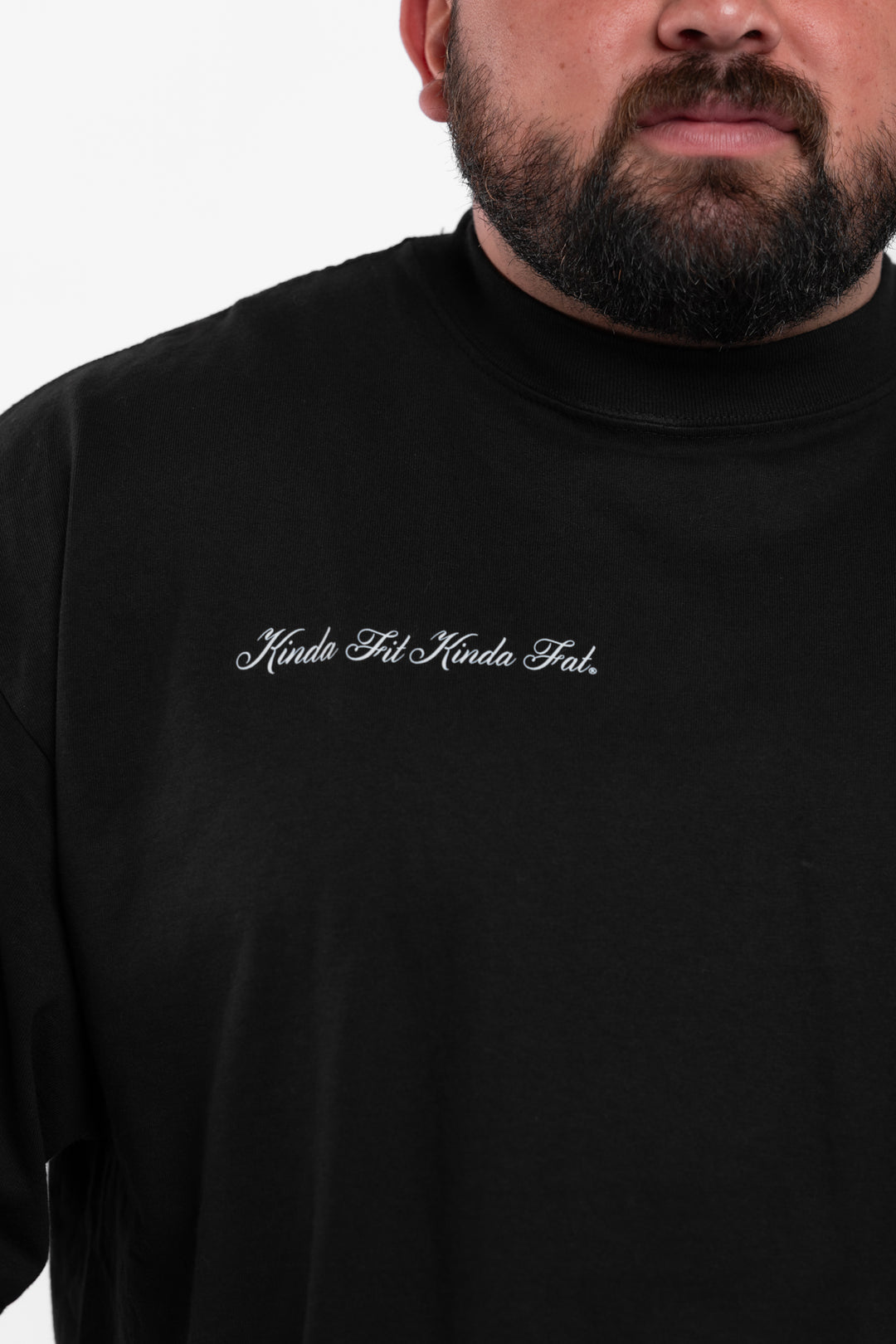 Kinda Fit Kinda Fat Charbeque Premium Oversized Tee
