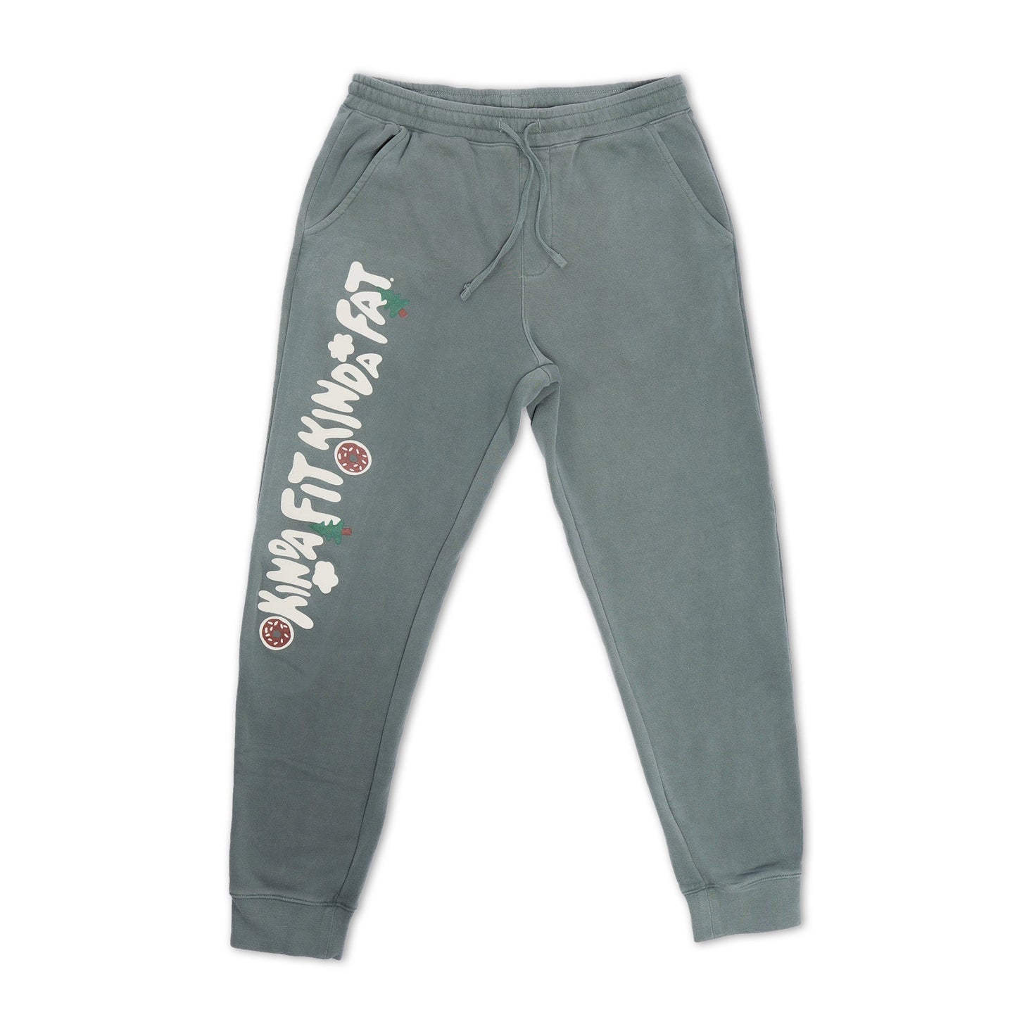 Kinda Fit Kinda Fat Alpine Incline Puff Print Joggers