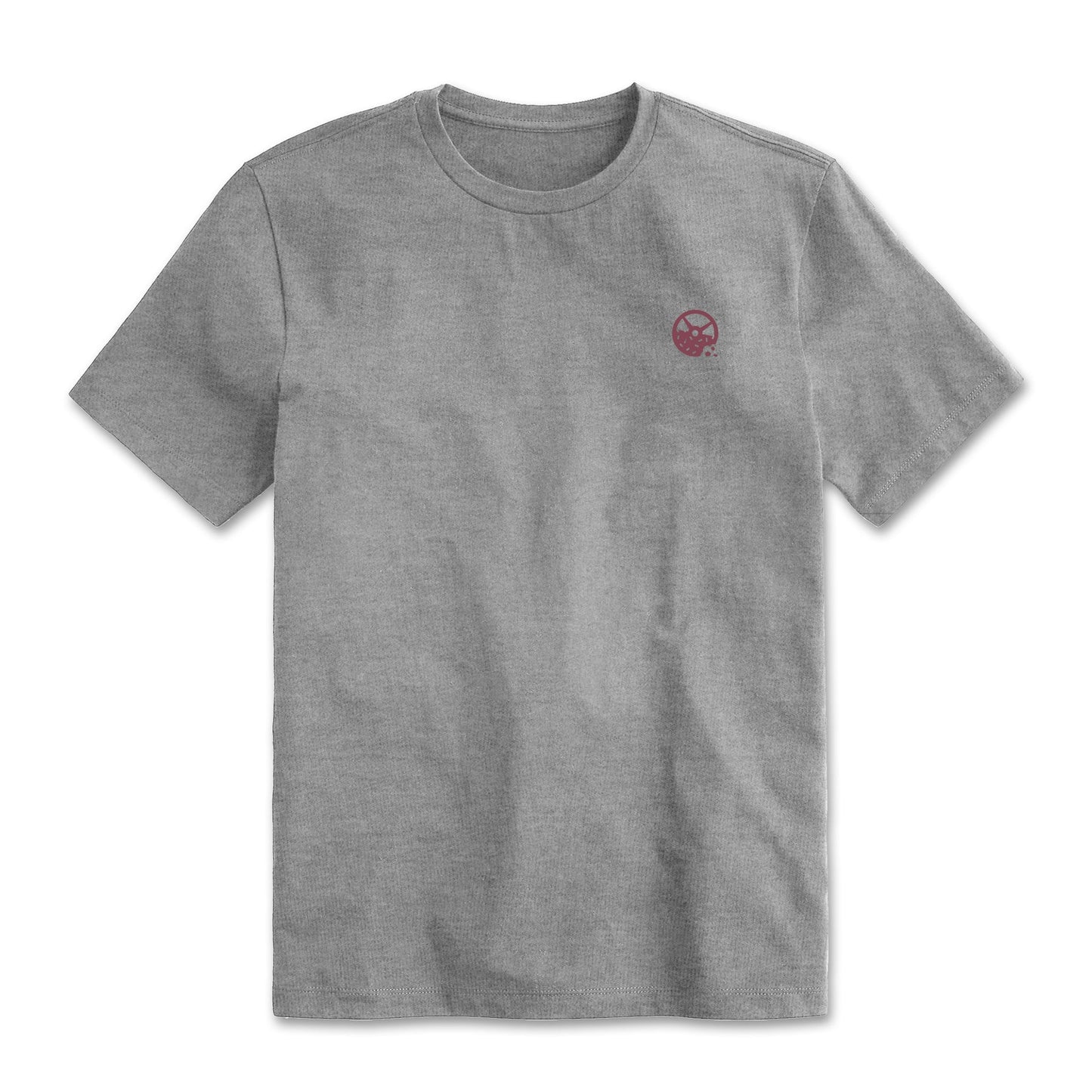 Kinda Fit Kinda Fat Bar Logo Tee (Heather Grey / Berry)
