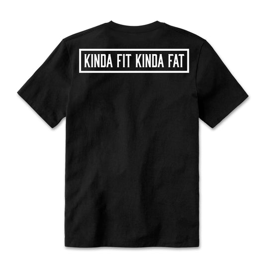 Kinda Fit Kinda Fat Bar Logo Tee (Black / White)