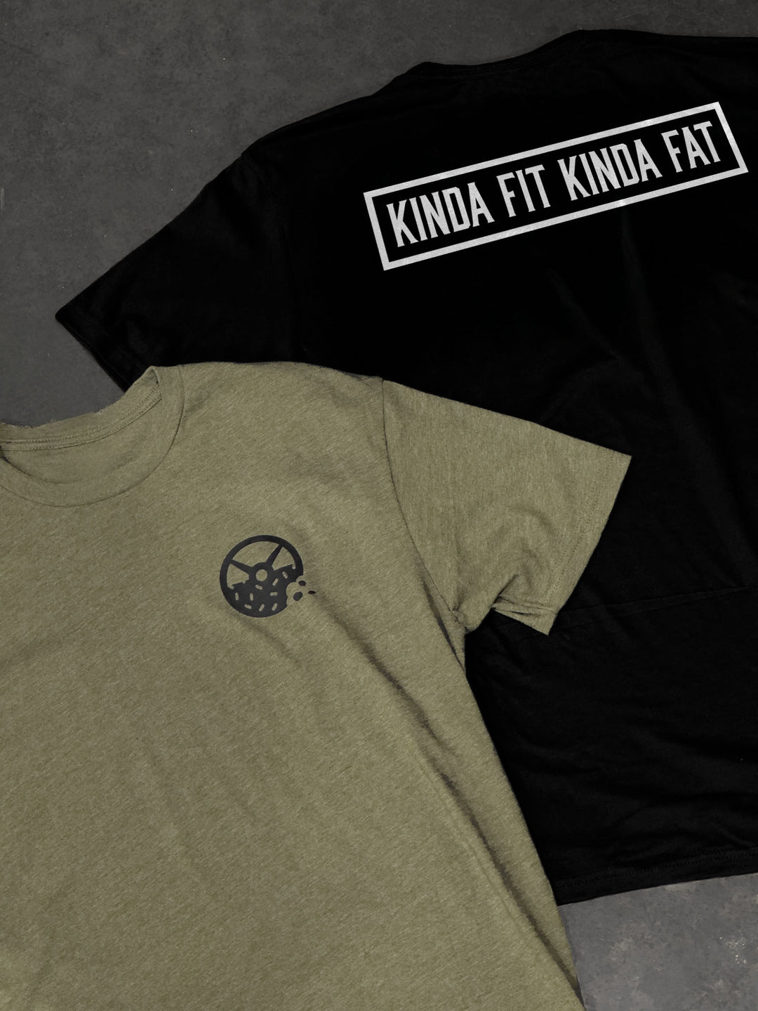 Kinda Fit Kinda Fat Bar Logo Tee (Black / White)