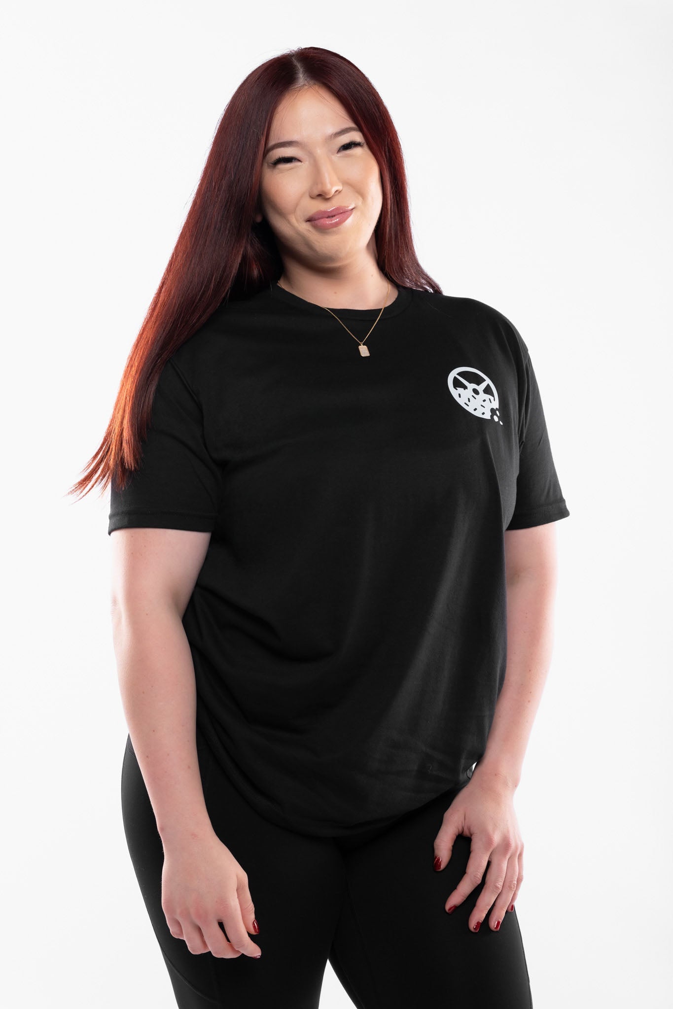 Kinda Fit Kinda Fat Bar Logo Tee (Black / White)