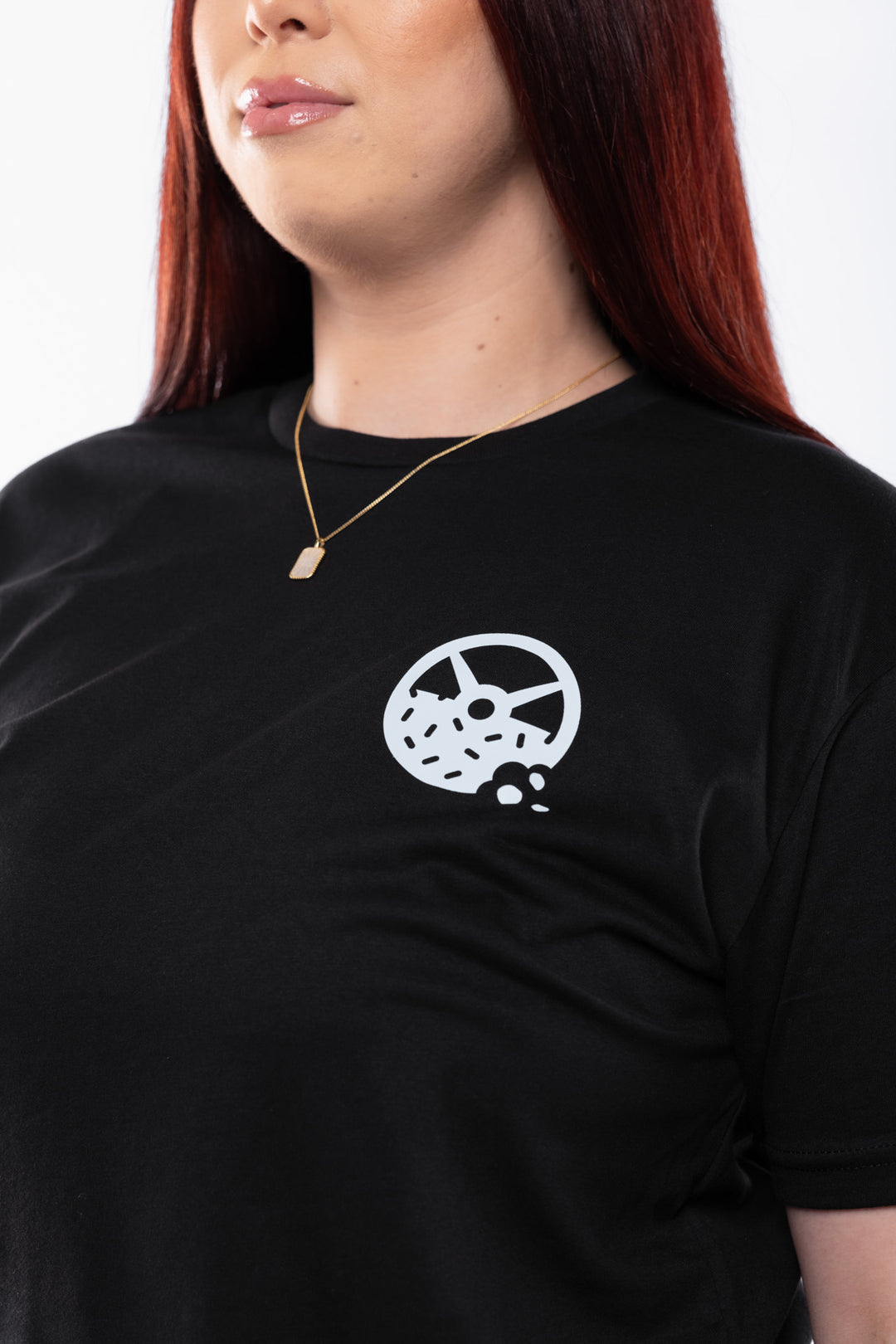 Kinda Fit Kinda Fat Bar Logo Tee (Black / White)