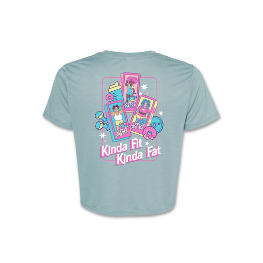 Kinda Fit Kinda Fat Barbellie Cropped Tee
