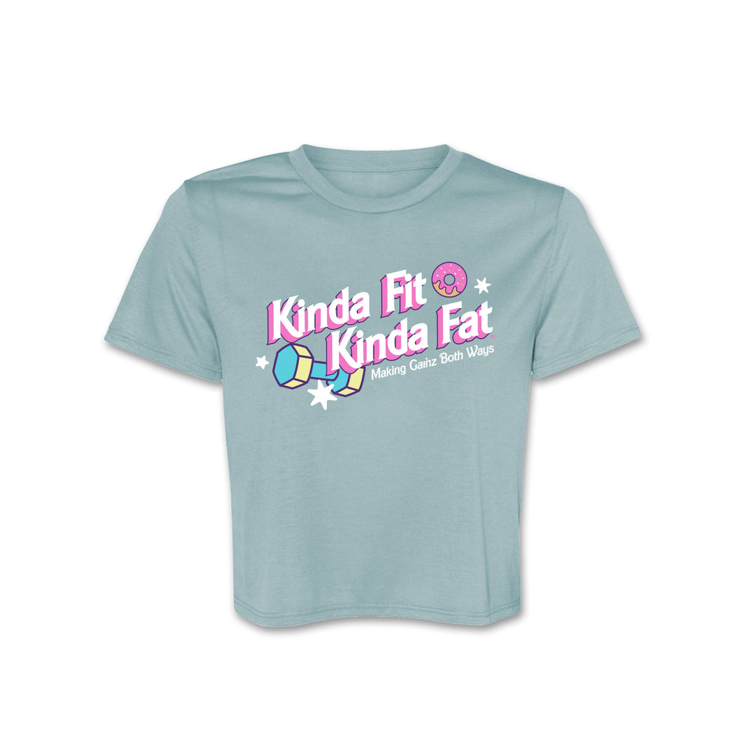 Kinda Fit Kinda Fat Barbellie Cropped Tee