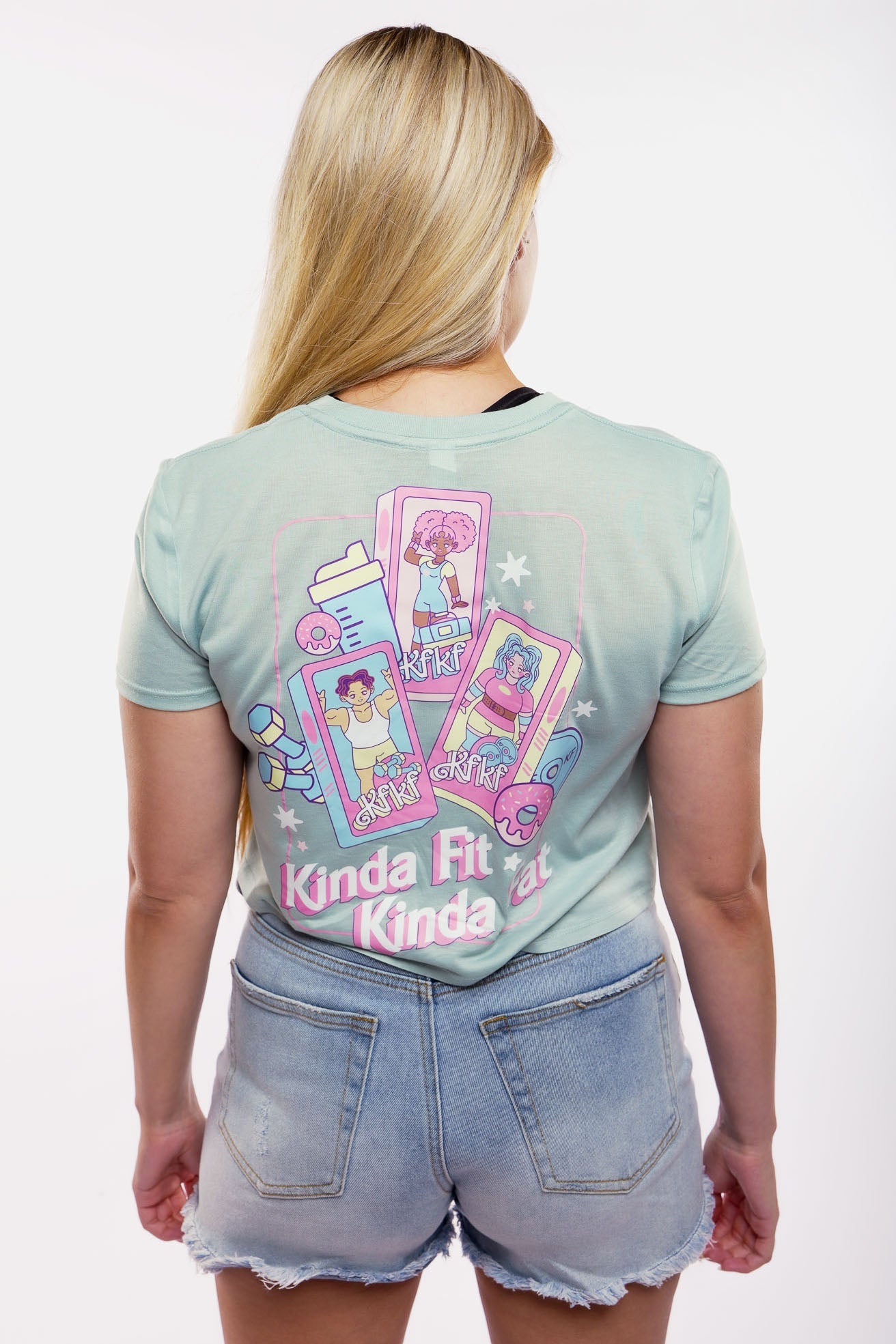 Kinda Fit Kinda Fat Barbellie Cropped Tee