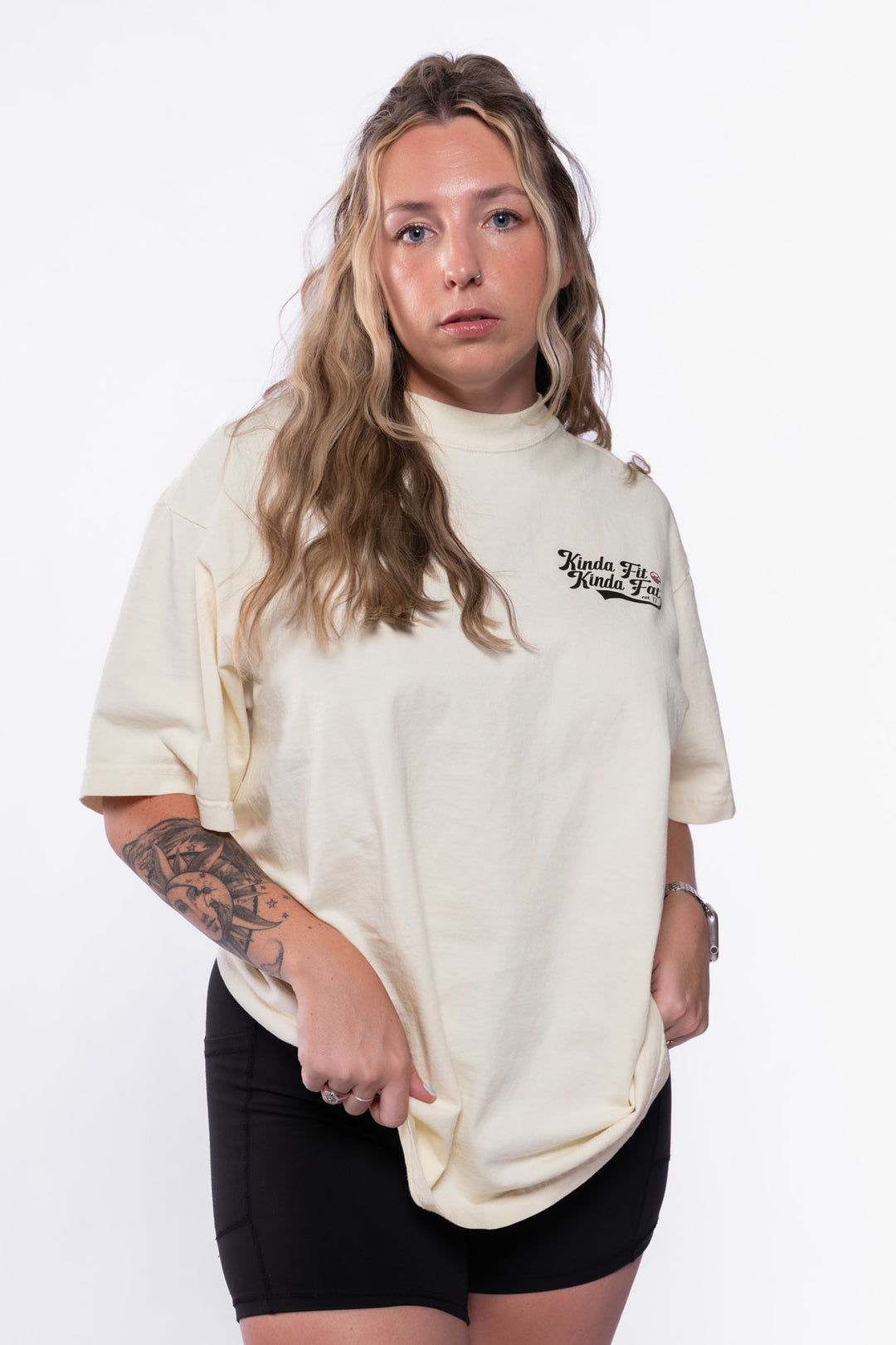 Kinda Fit Kinda Fat Batter Premium Oversized Tee