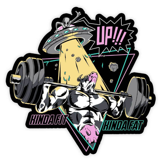 Kinda Fit Kinda Fat Beef Me Up Sticker