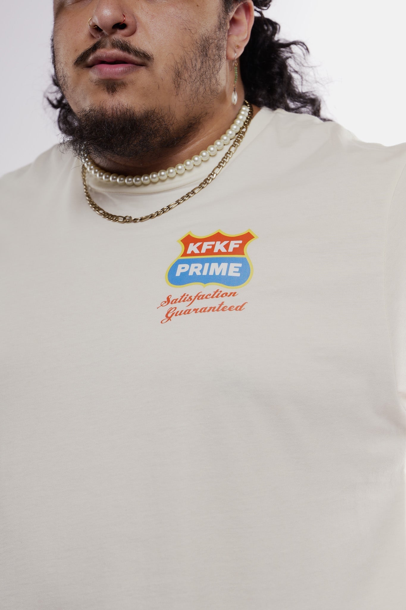 Kinda Fit Kinda Fat Big & Beefy Signature Cotton Tee (Natural)