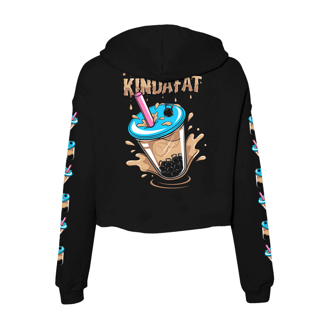 Kinda Fit Kinda Fat Boba Bell Cropped Hoodie