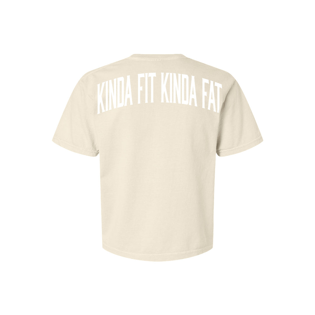 Kinda Fit Kinda Fat Fahrenheit Boxy Tee (Natural)