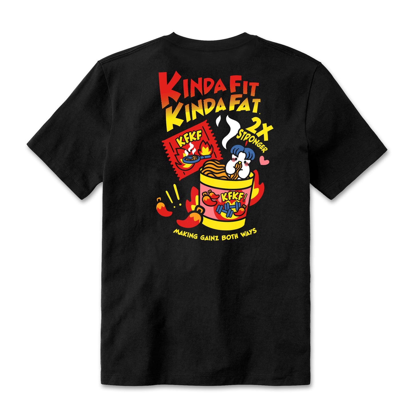 Kinda Fit Kinda Fat Bulkdak Tee (Black)