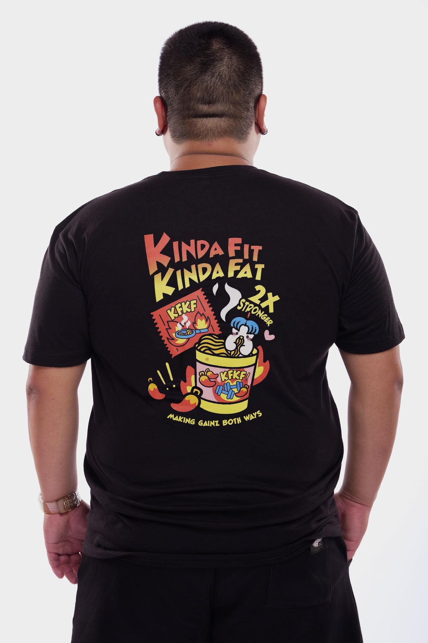 Kinda Fit Kinda Fat Bulkdak Tee (Black)