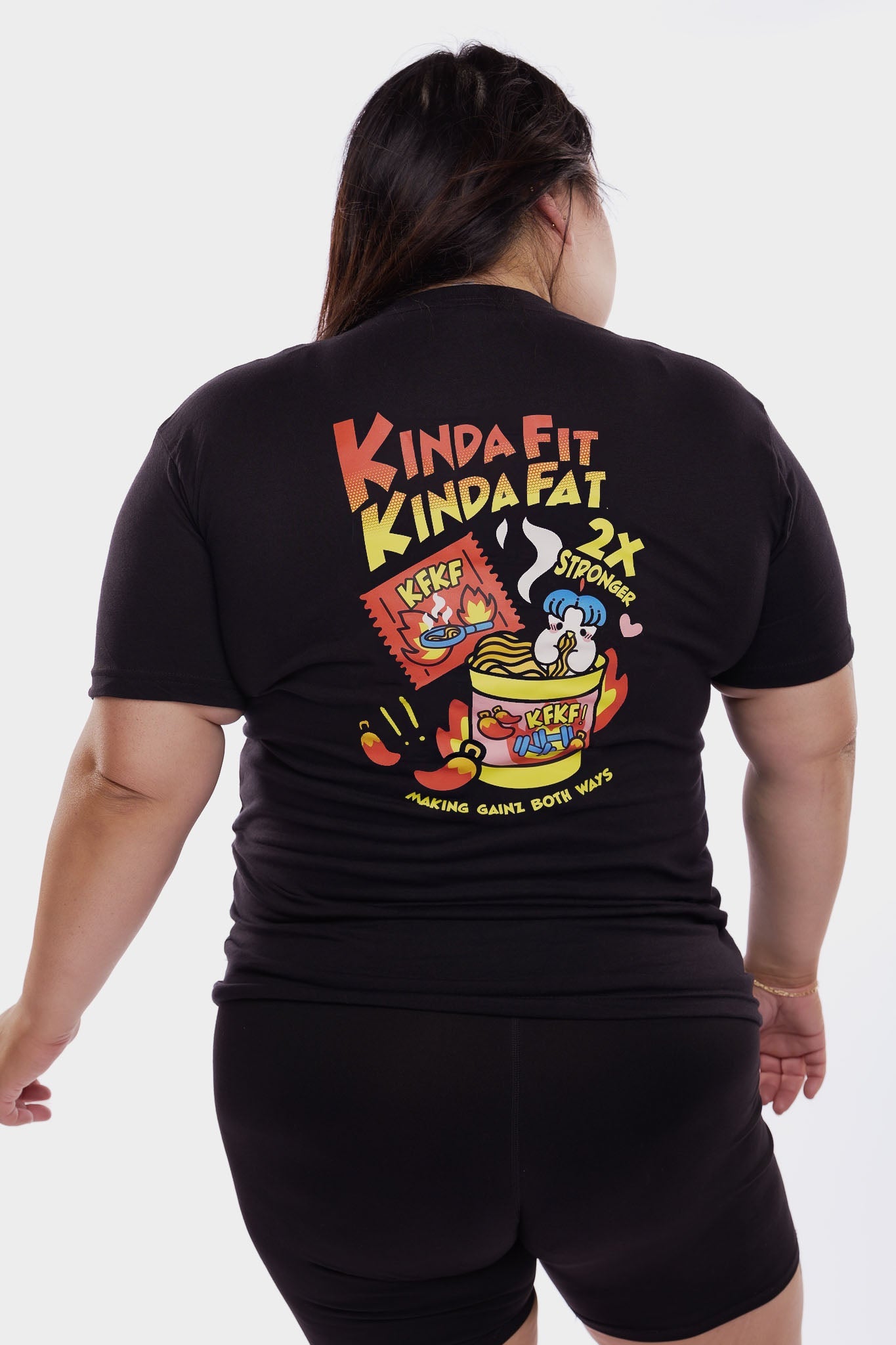 Kinda Fit Kinda Fat Bulkdak Tee (Black)