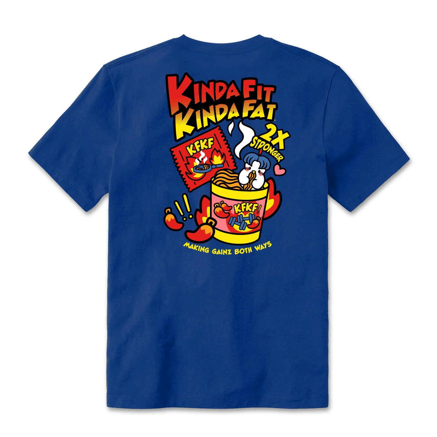 Kinda Fit Kinda Fat Bulkdak Tee (Blue)