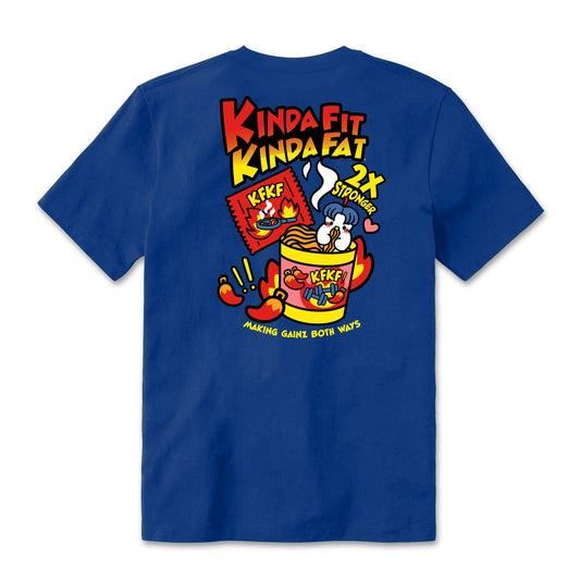 Kinda Fit Kinda Fat Bulkdak Tee (Blue)