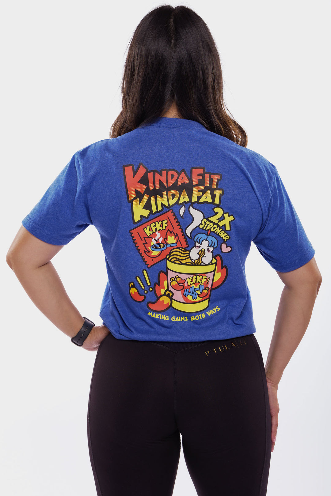 Kinda Fit Kinda Fat Bulkdak Tee (Blue)