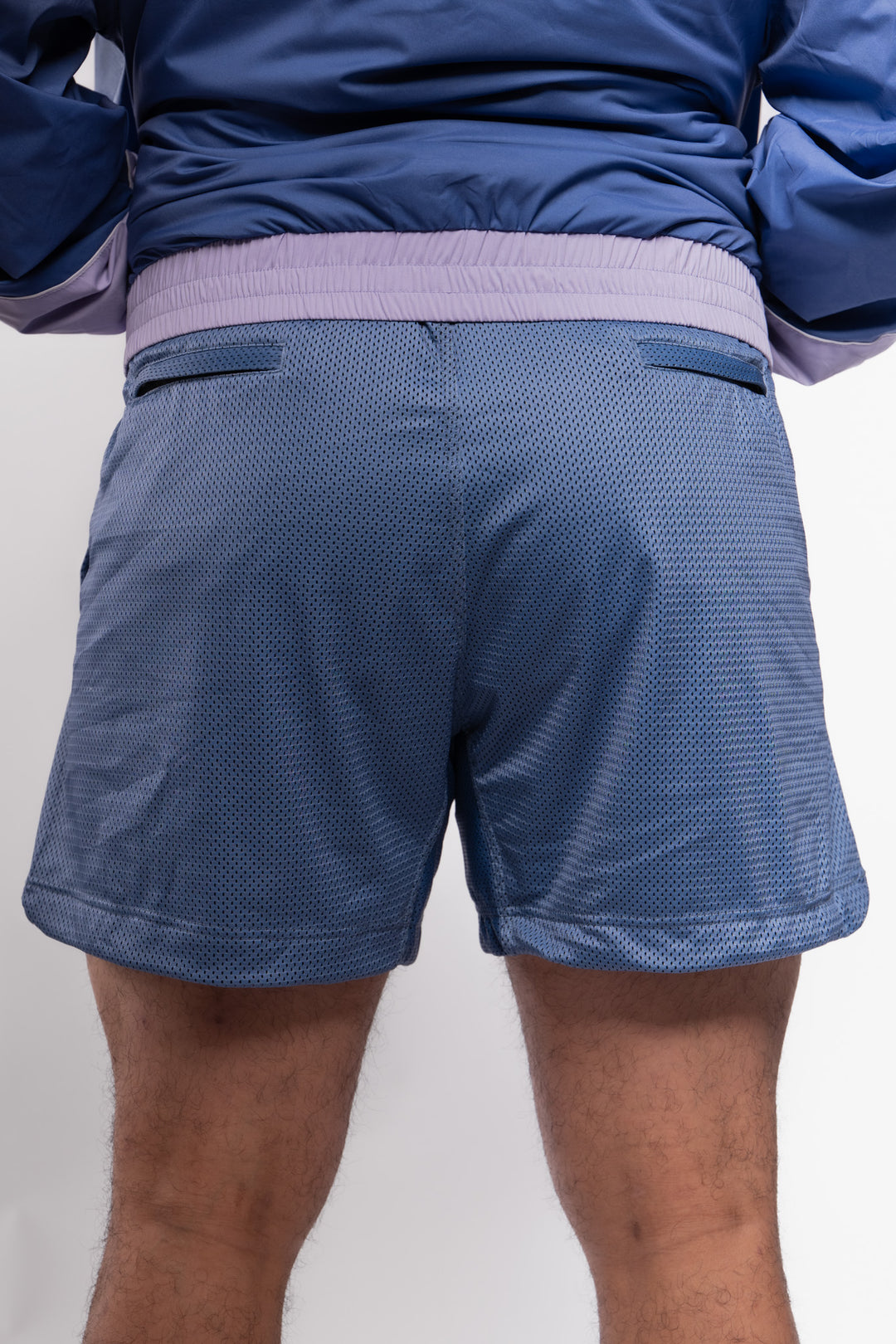 Kinda Fit Kinda Fat Cafeteria Signature 5.5" Mesh Shorts (Blue)