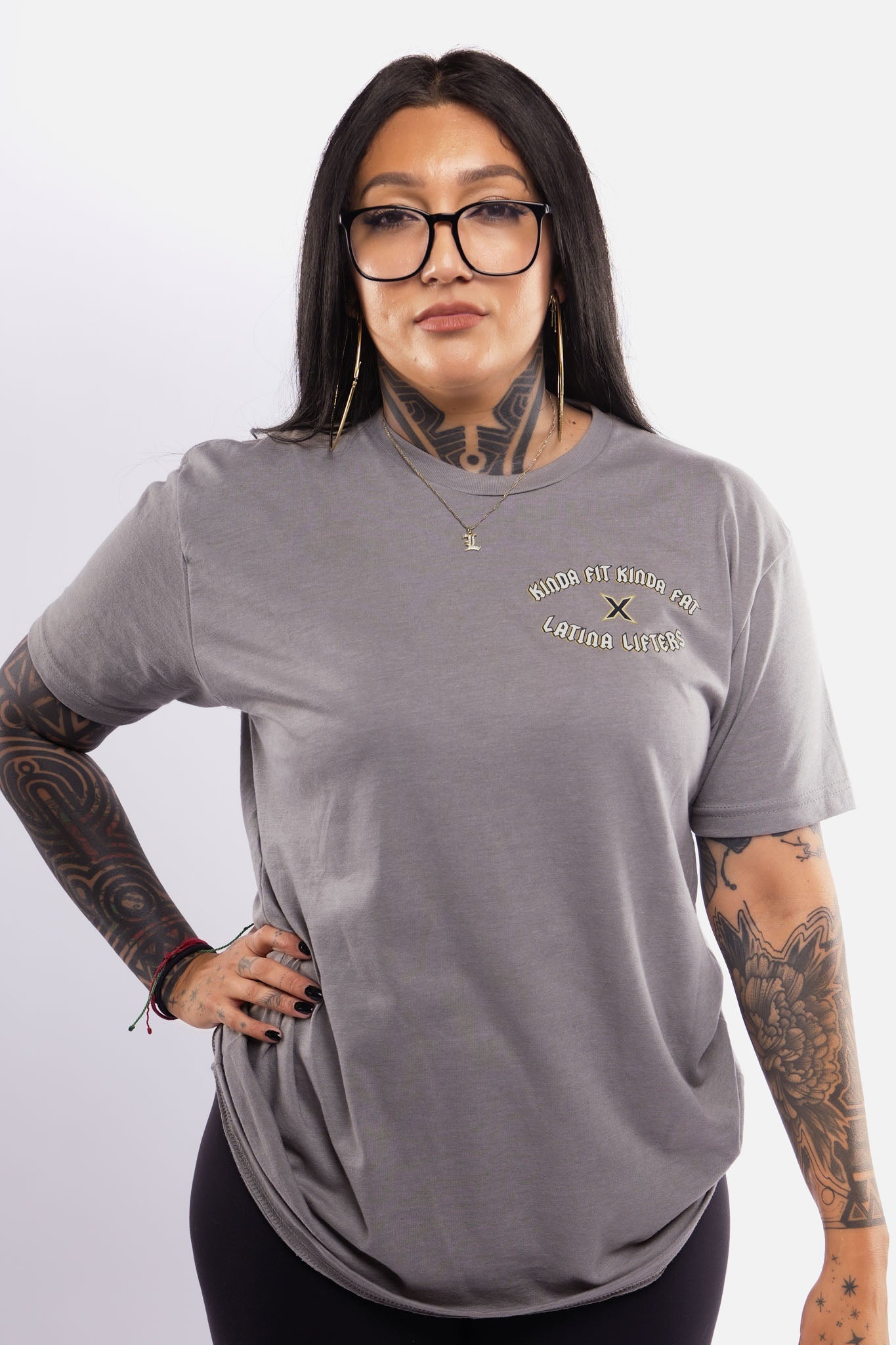 Kinda Fit Kinda Fat KFKF x Latina Lifters Elote Fuerte Tee (Stone)