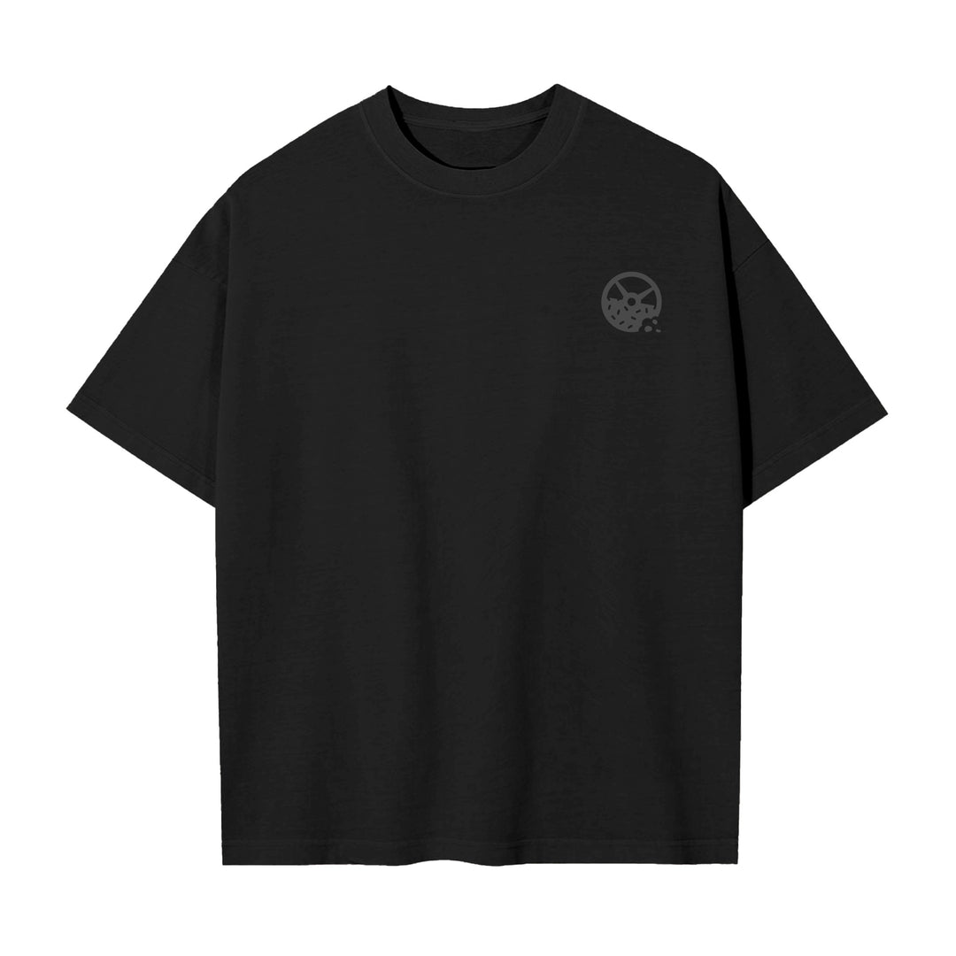 Kinda Fit Kinda Fat Fahrenheit Premium Oversized Tee (Black)