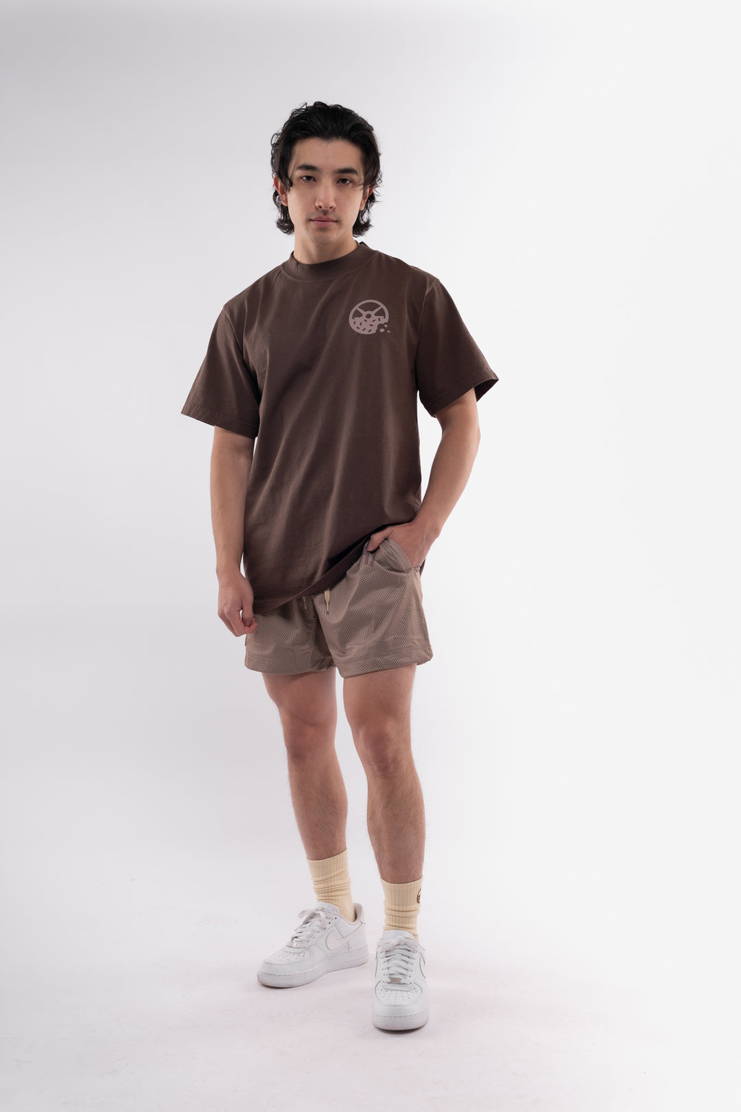 Kinda Fit Kinda Fat Fahrenheit Premium Oversized Tee (Brown)