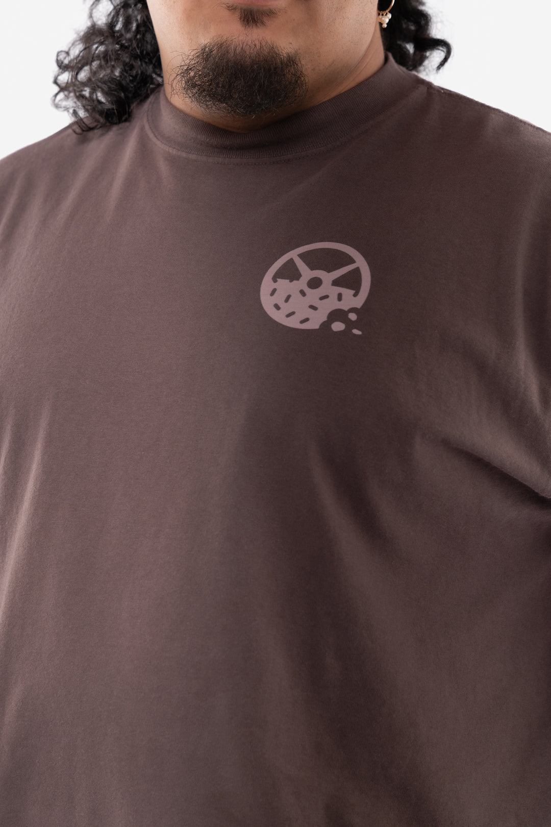 Kinda Fit Kinda Fat Fahrenheit Premium Oversized Tee (Brown)