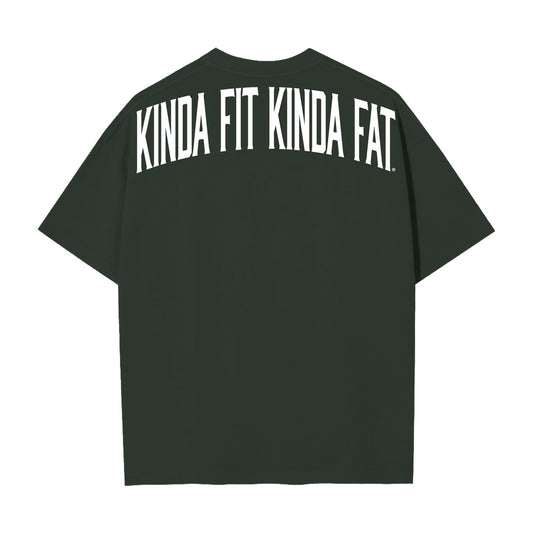 Kinda Fit Kinda Fat Fahrenheit Premium Oversized Tee (Green)
