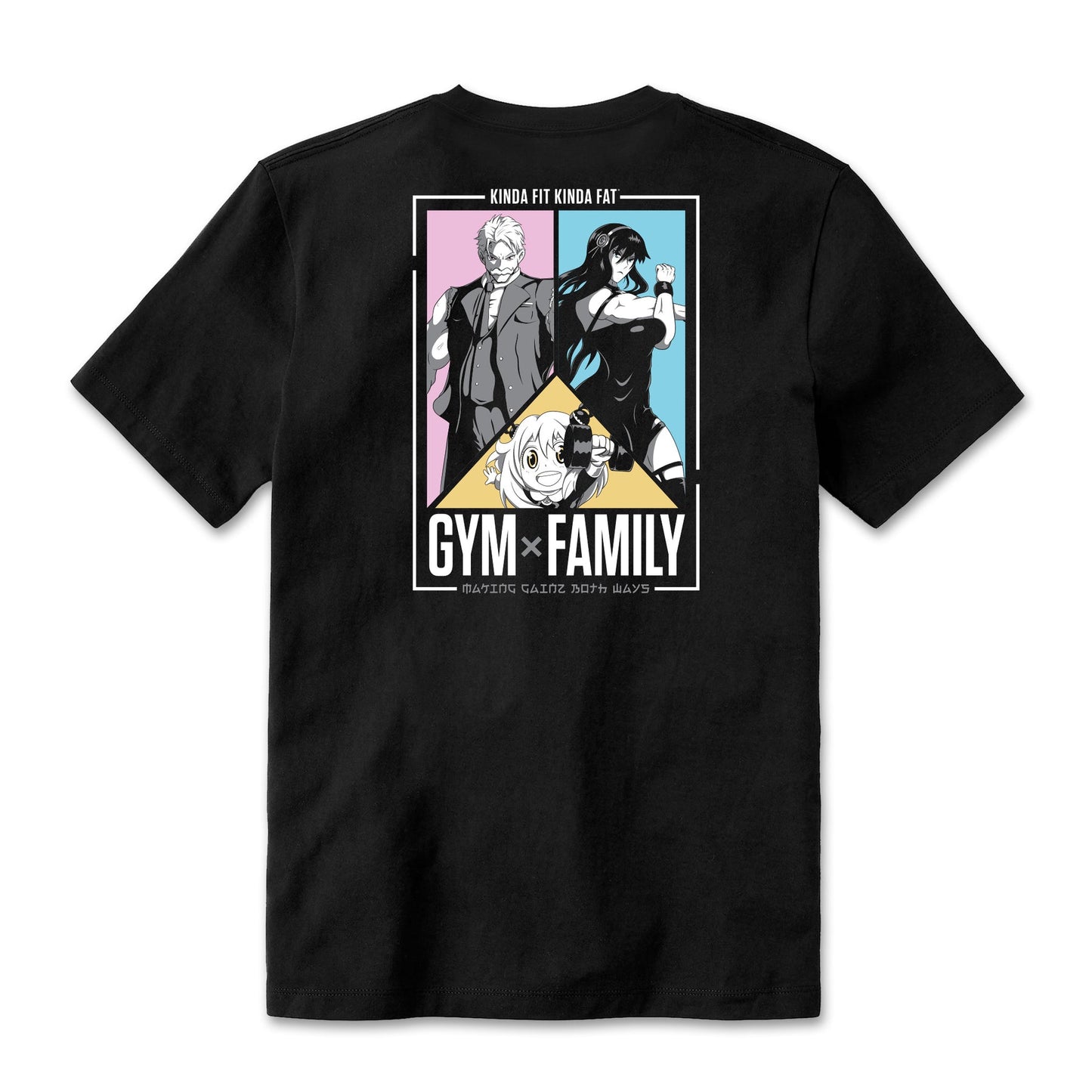 Kinda Fit Kinda Fat Gym x Family Tee (Black)