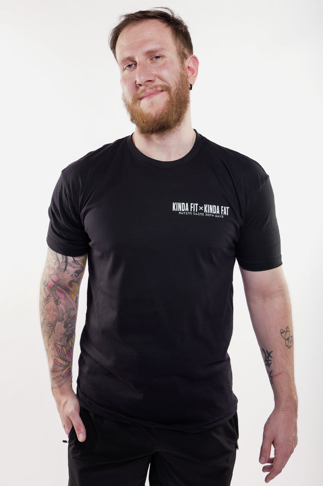 Kinda Fit Kinda Fat Gym x Family Tee (Black)