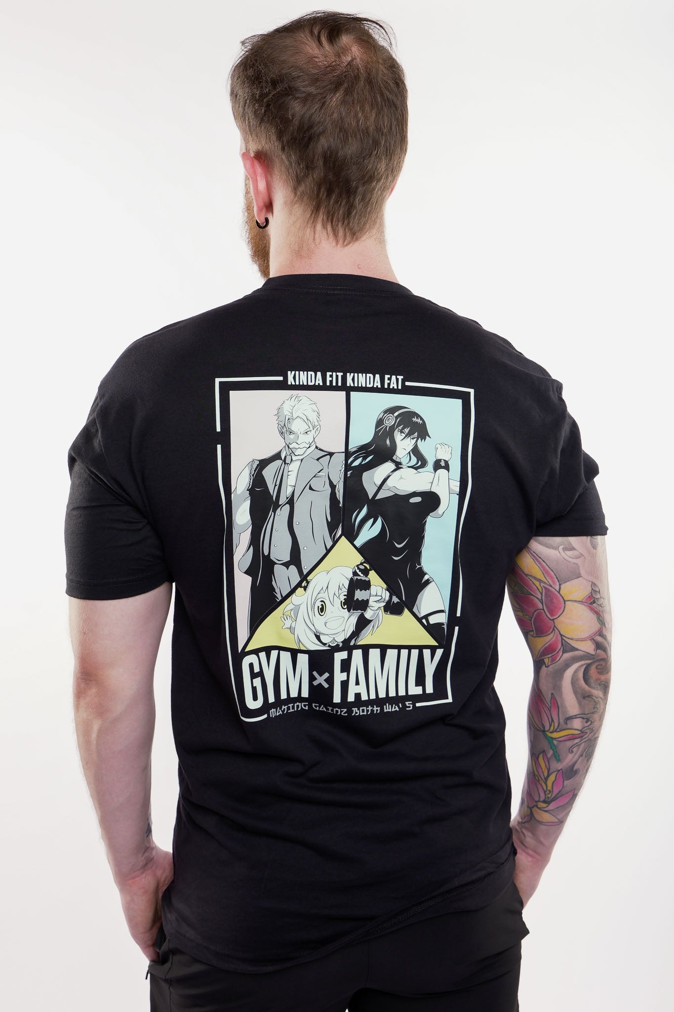 Kinda Fit Kinda Fat Gym x Family Tee (Black)