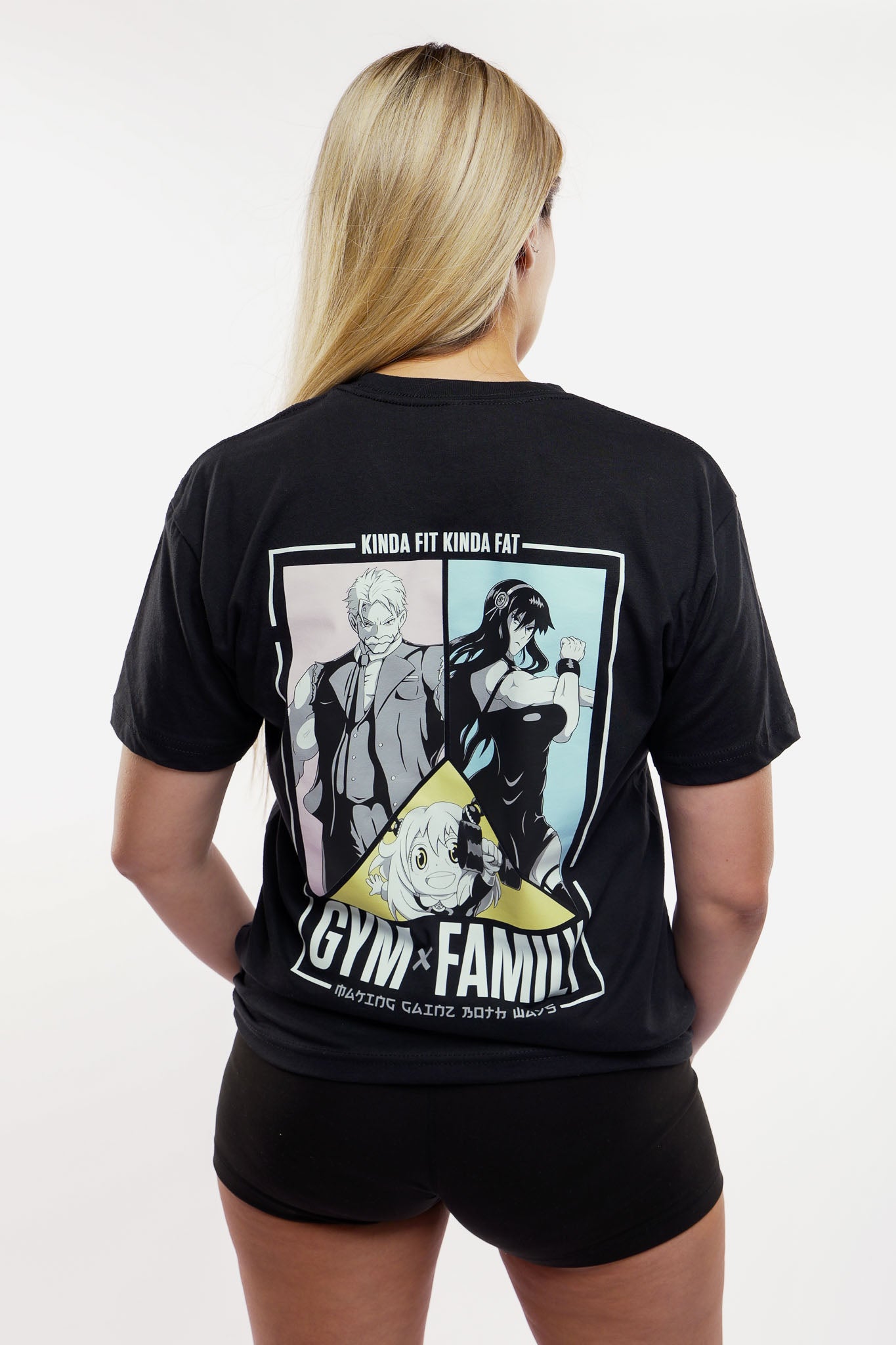 Kinda Fit Kinda Fat Gym x Family Tee (Black)