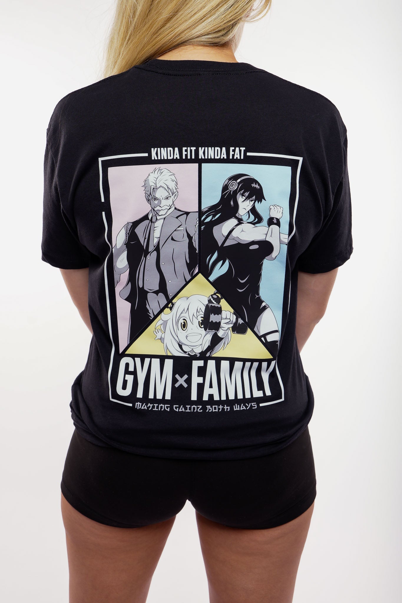 Kinda Fit Kinda Fat Gym x Family Tee (Black)